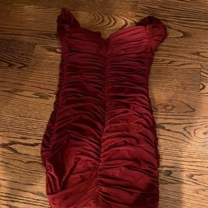 Burgundy formal dress